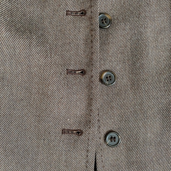 Lane Bryant Brown Tweed  Blazer with Button Detail - Picture 7 of 15